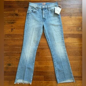 Mother Jeans The Insider Crop Step Fray Can You Dig It? Size 26  NWT